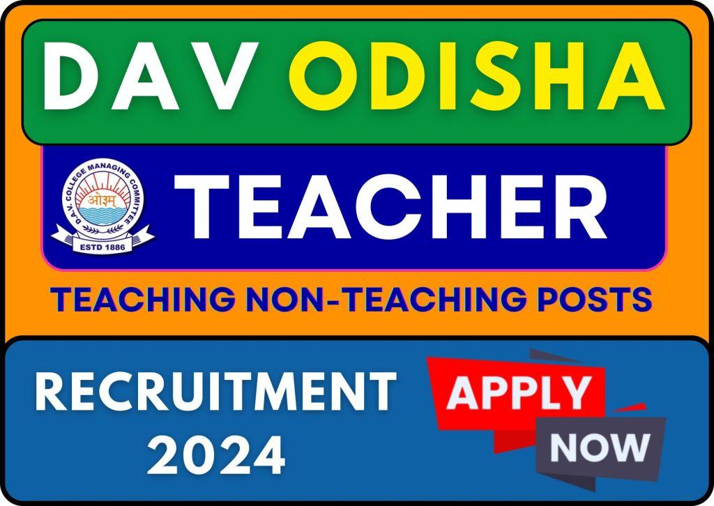 DAV Odisha Teacher Recruitment