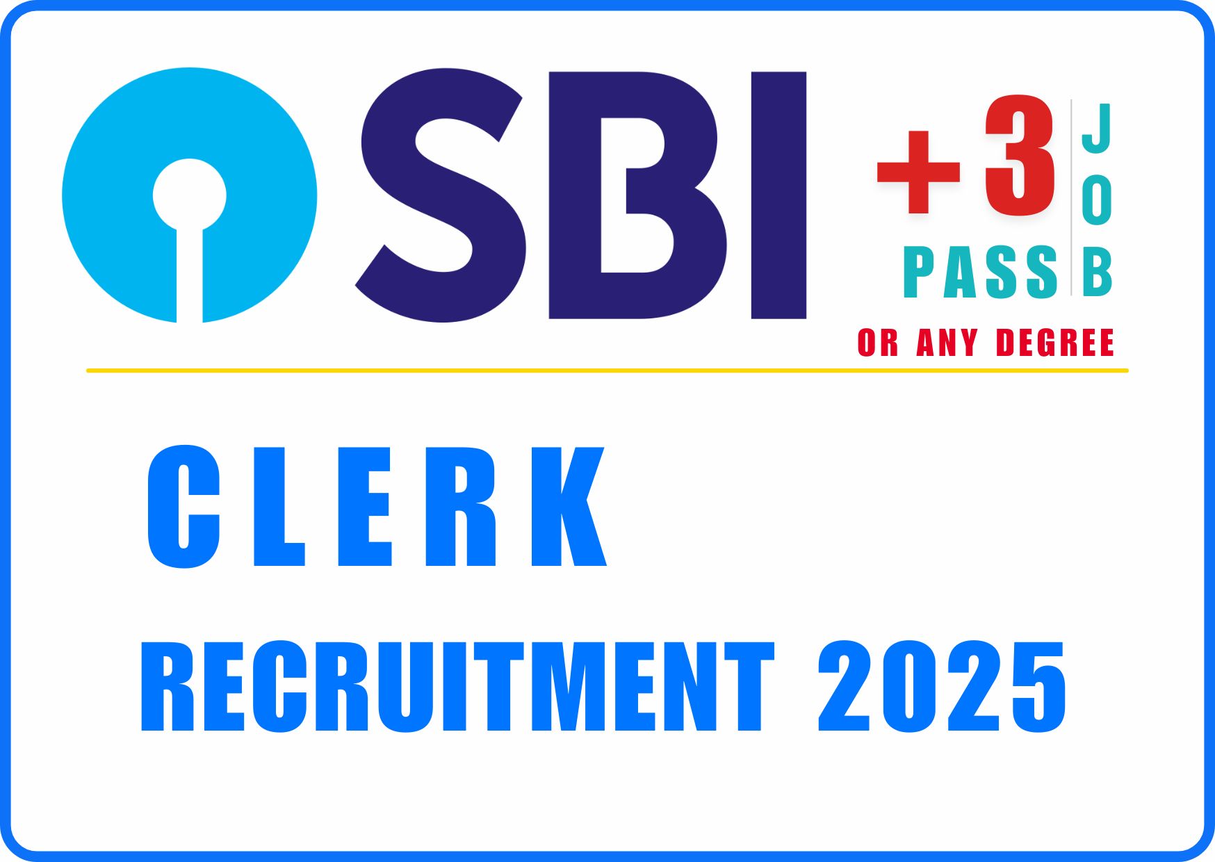 SBI Clerk Recruitment 2025