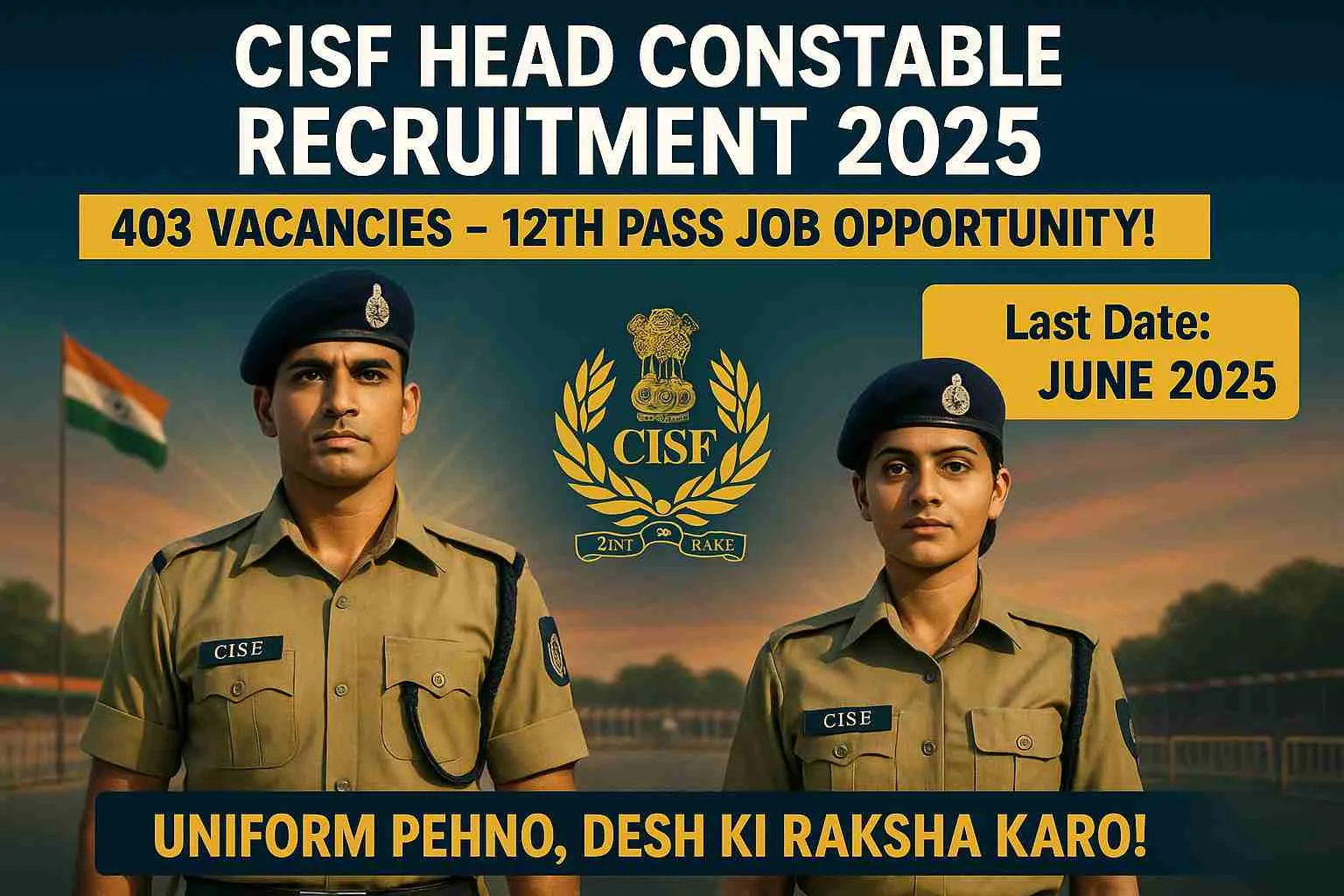 CISF Head Constable Recruitment 2025