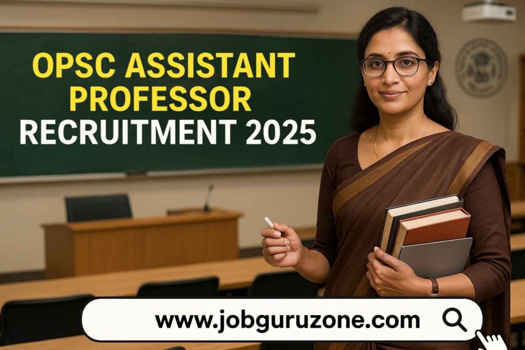 OPSC Assistant Professor Recruitment 2025