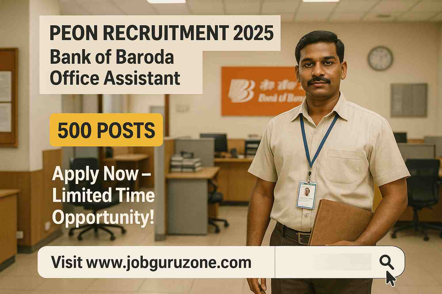 Bank of Baroda Office Assistant Recruitment 2025