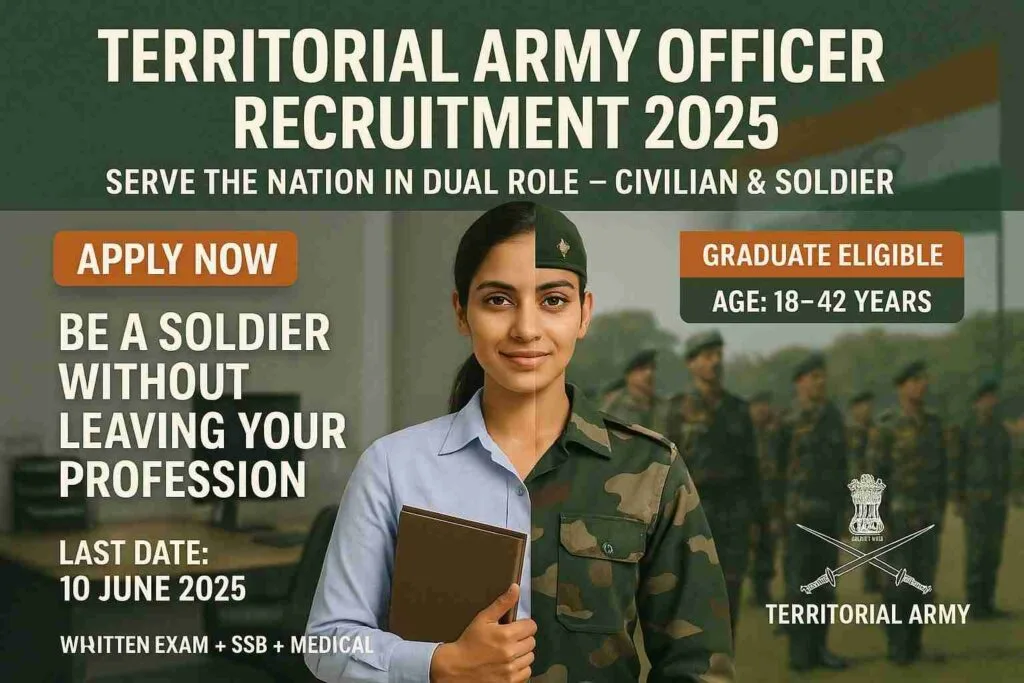 Territorial Army Officer Recruitment 2025
