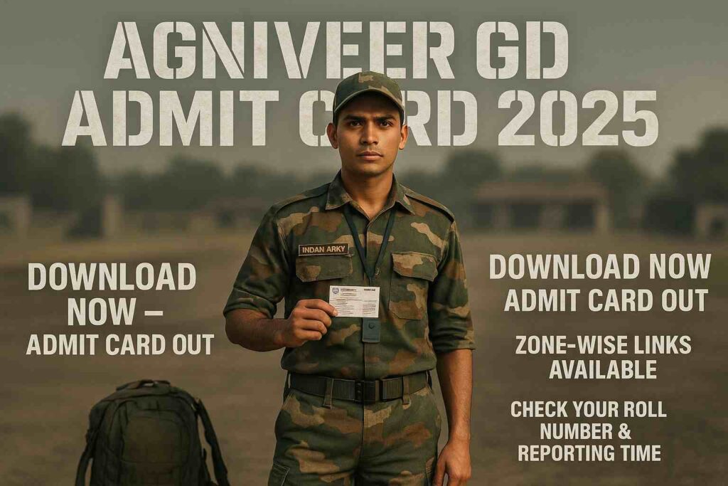 Admit Card Indian Army Agniveer GD