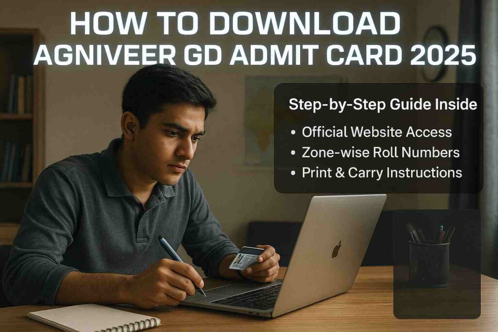 How to download Admit Card Indian Army Agniveer GD