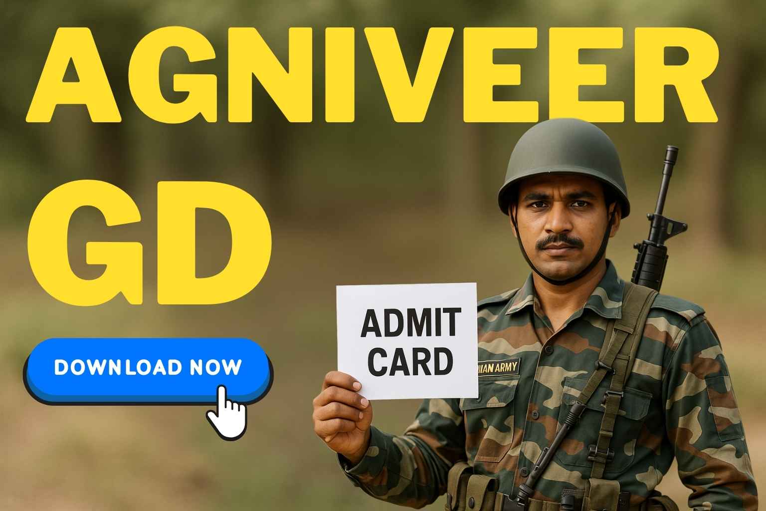 Admit Card Indian Army Agniveer GD