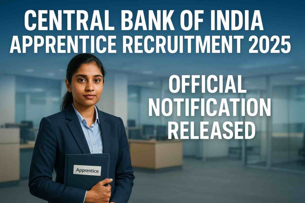 Central Bank of India Apprentice 2025