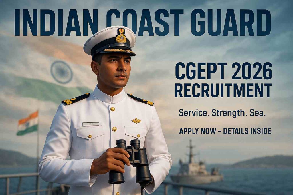 Indian Coast Guard CGEPT 2026 Recruitment