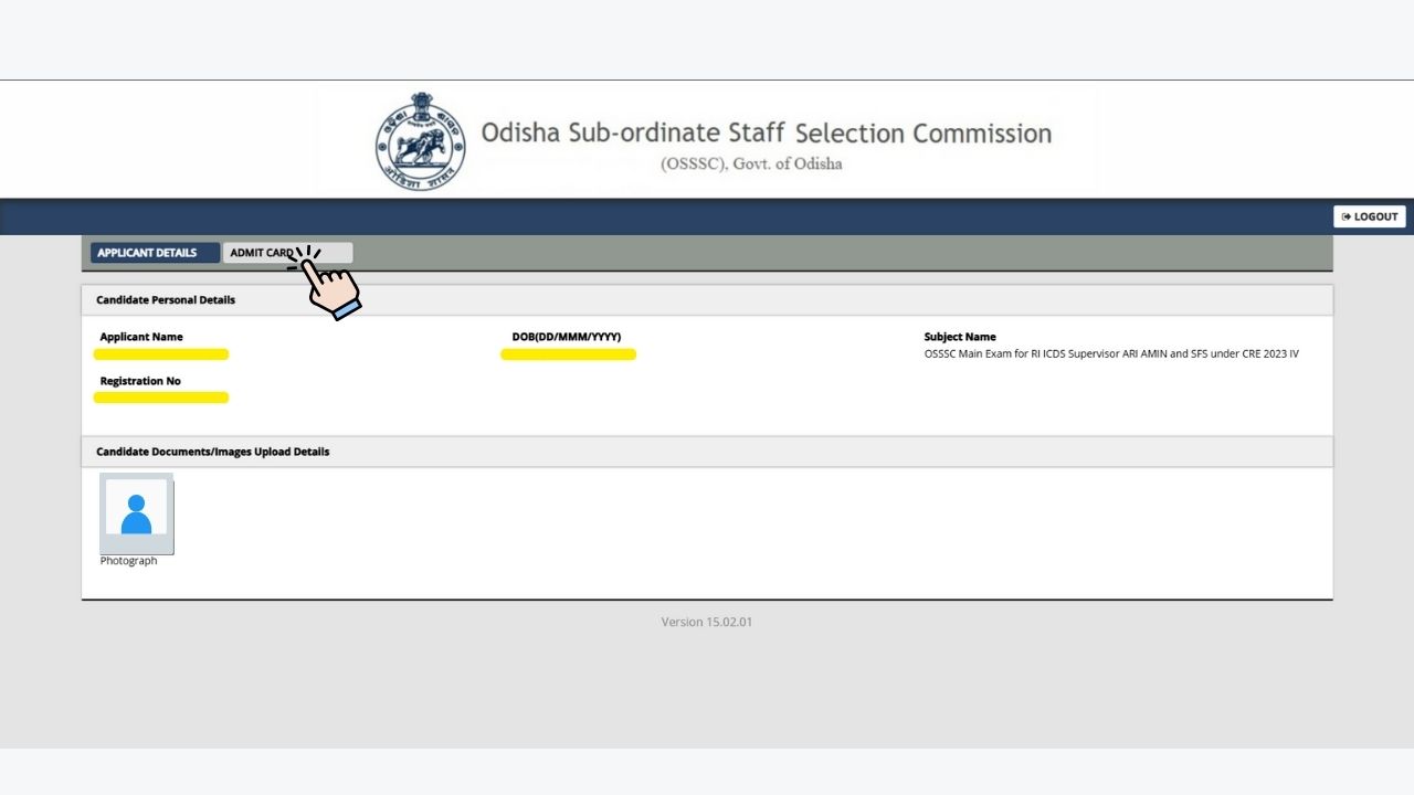 OSSSC Admit Card 2025