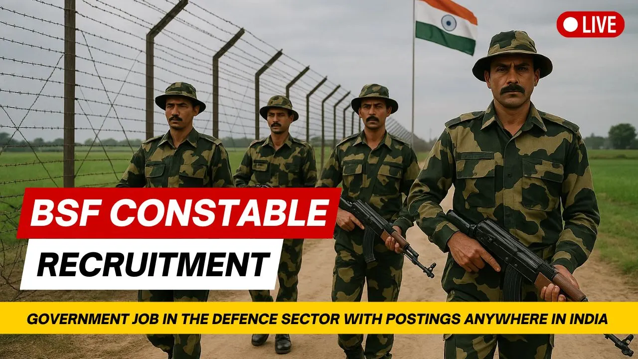 BSF Constable Sports Quota Recruitment 2025