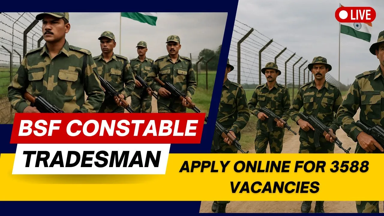 BSF Constable Tradesman Recruitment 2025