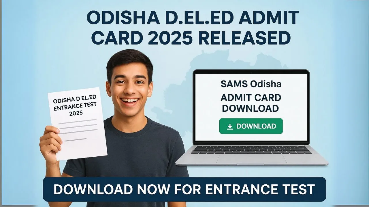 Odisha D.El.Ed Admit Card 2025