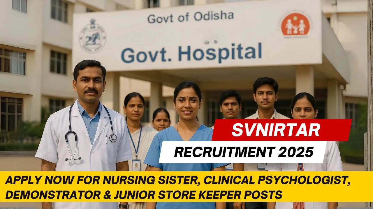 SVNIRTAR Recruitment 2025