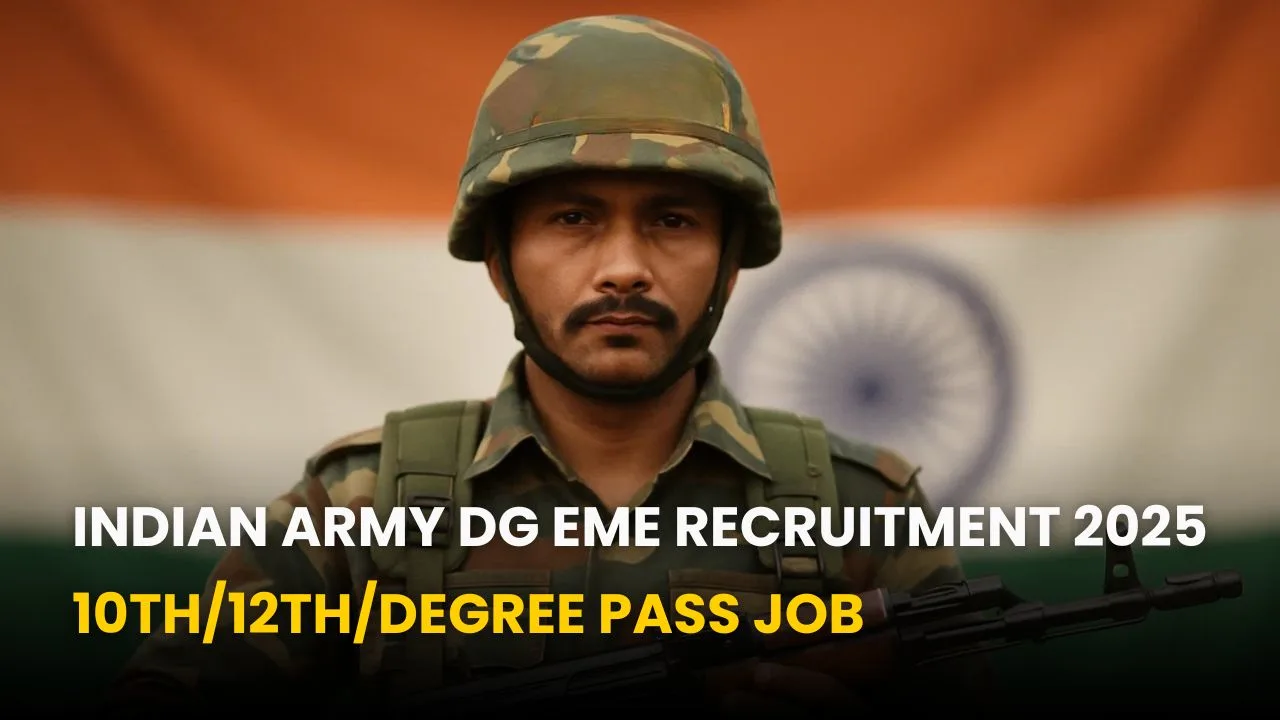 Indian Army DG EME Recruitment 2025